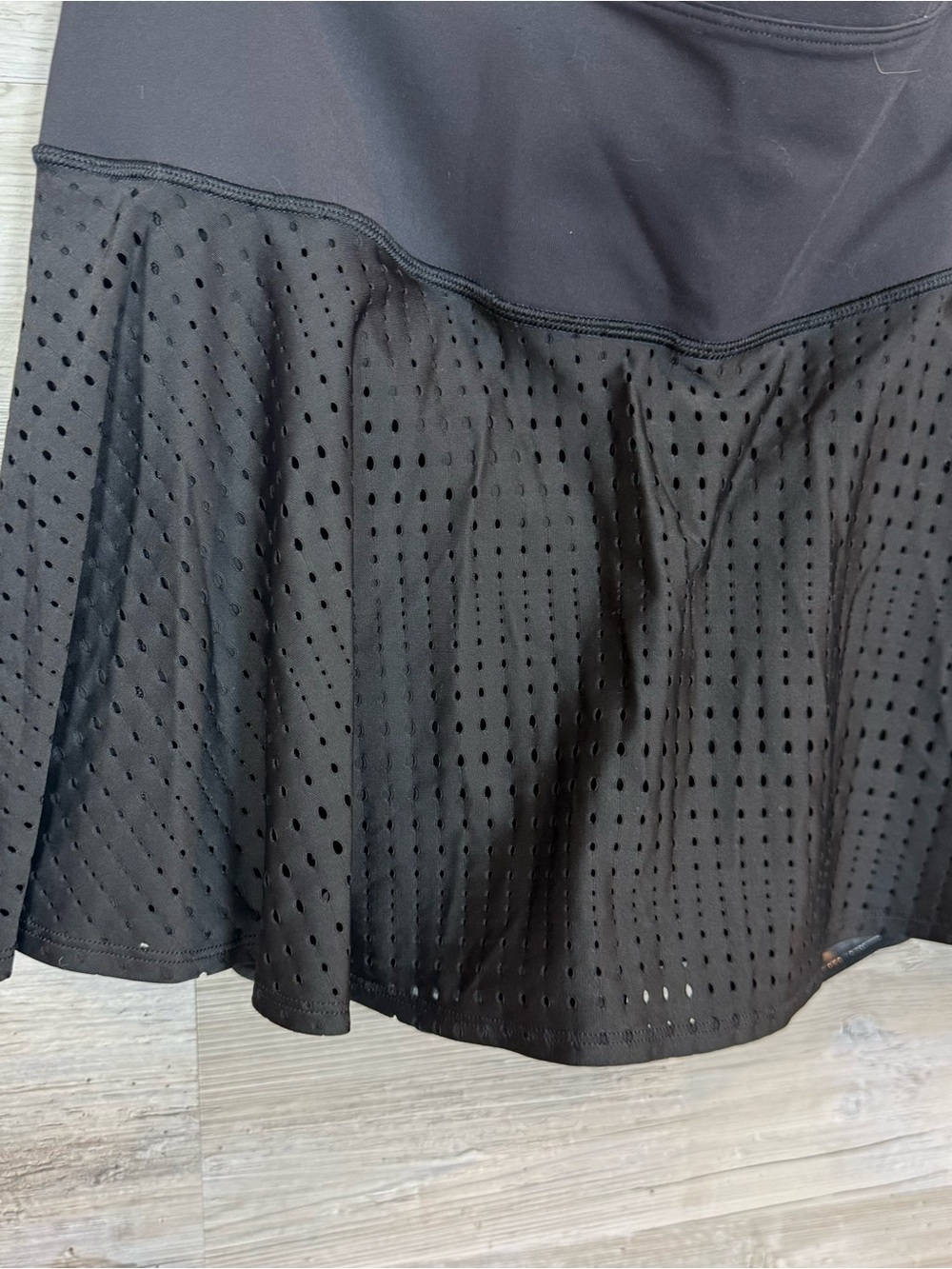 Athleta A-Game 14" Tennis Golf Skort L Black Compressed Built-In Shorts - Picture 4 of 9